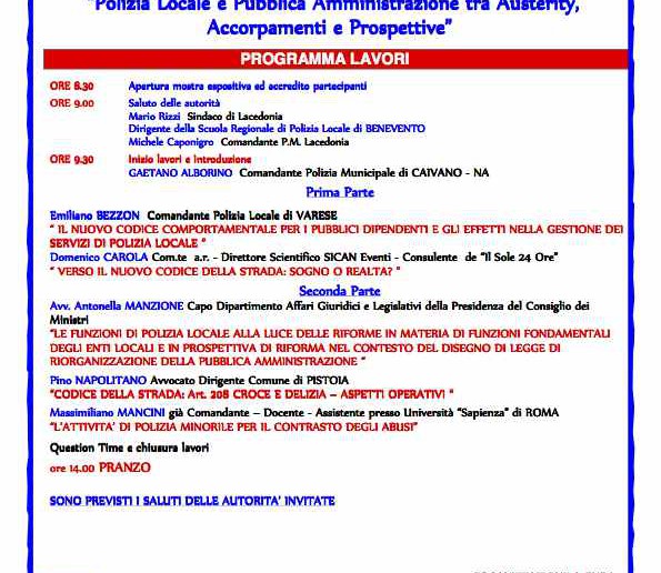 Convegno Lacedonia 21 novembre 2014